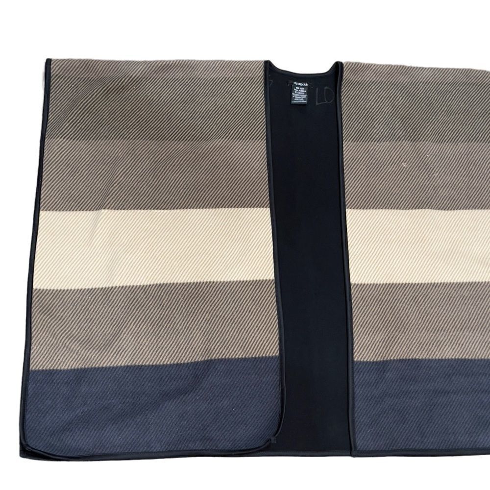 Ike Behar Fleece Colorblock Fashion Wrap One Size - Picture 9 of 13
